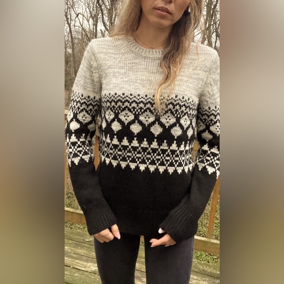 Ralph Lauren intarsia fishermen sweater chunky knit Italian yarn tribal - Picture 4 of 6